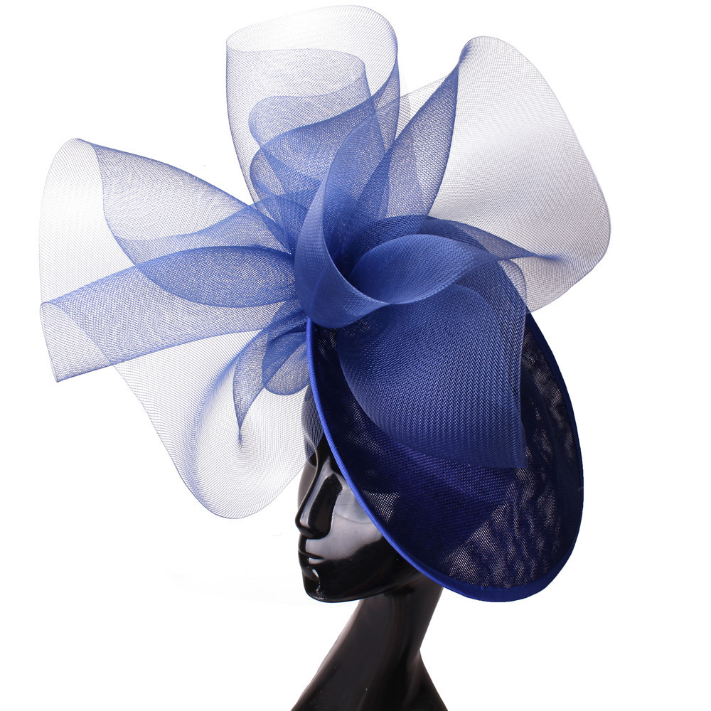 Beautiful Fascinator Hat For Women Elegant Weddings Pillbox Cap With Flower Luxury Party Derby Femme Mariage Chapeau