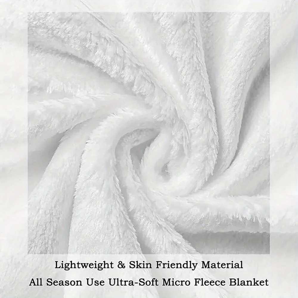 Coraline Style Flannel Throw Blanket - Digital Printed Cartoon Animal Collage Polyester Knit Four Seasons Comfort Plush BlanketW251129