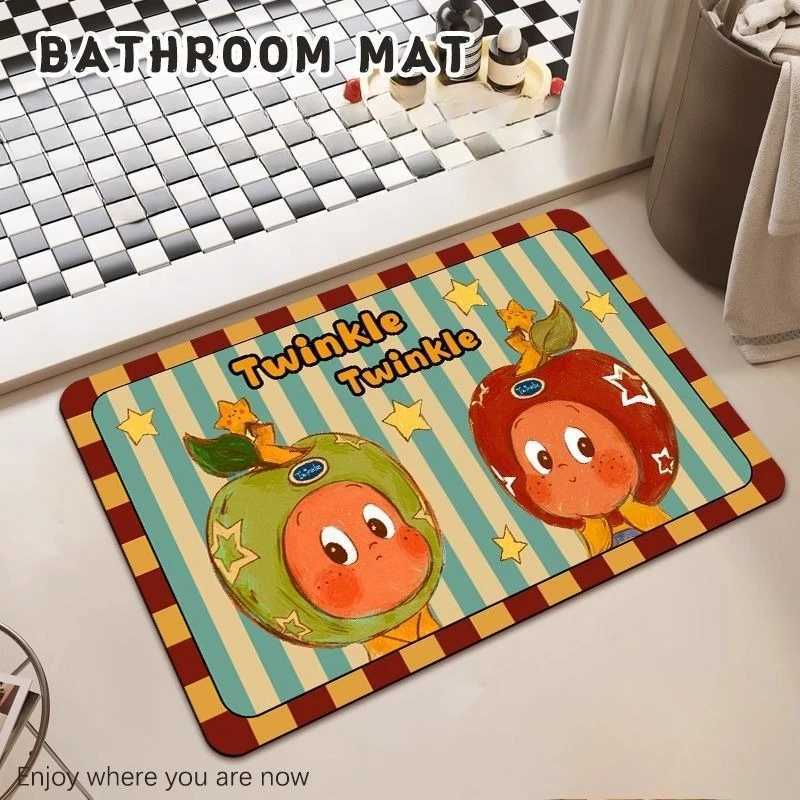 Cartoon diat d toilet absorbent floor mat toilet non-slip upholstered bathro door floor mat H251129