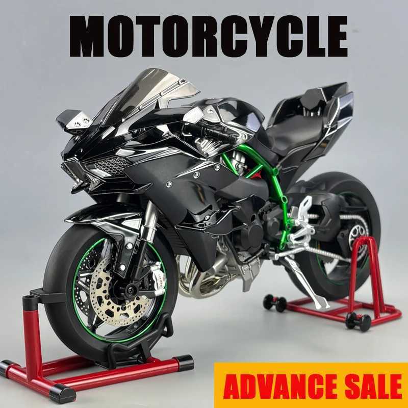 Spray 16 Kavvasaki Racing Ninja 500 H2R Motorcycle Simulation Sound Light Fast And Furious Kid Gift Collection value Display J251129