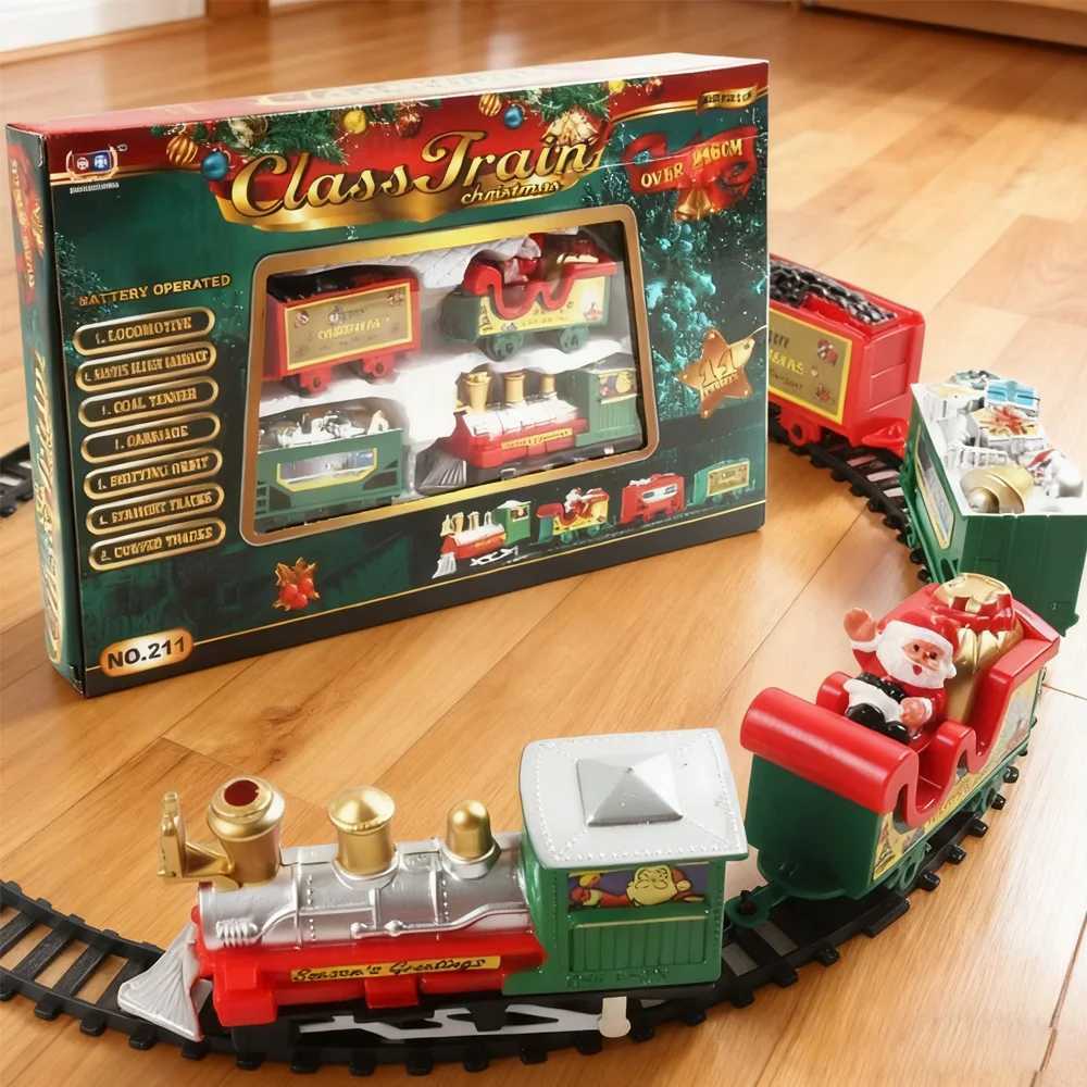 Christmas Train Set Assemble Railway Tracks Toys Decor Christmas Tree Train Gift Toy For Kids Birthday Party Gift Christmas Gift J251129