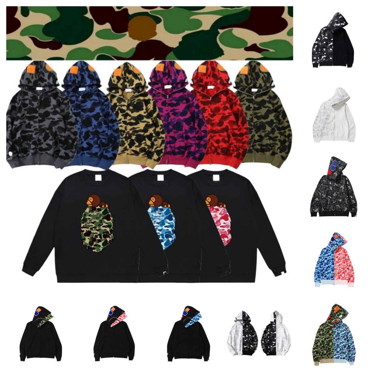 Shark mens designer hoodie brand hoodies for men fashion shorts sweatshirts zip up hoodie tech fleece tracksuit Leisure T shirt brand sweatpants men clothes hoody 07