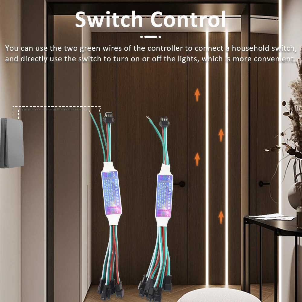 WS2811 Flowing Water Led Strip COB 24V 10M 15M 20M Warm Cool White Sequential Horse Race Led Tape Light with Sync Remote Control M251129