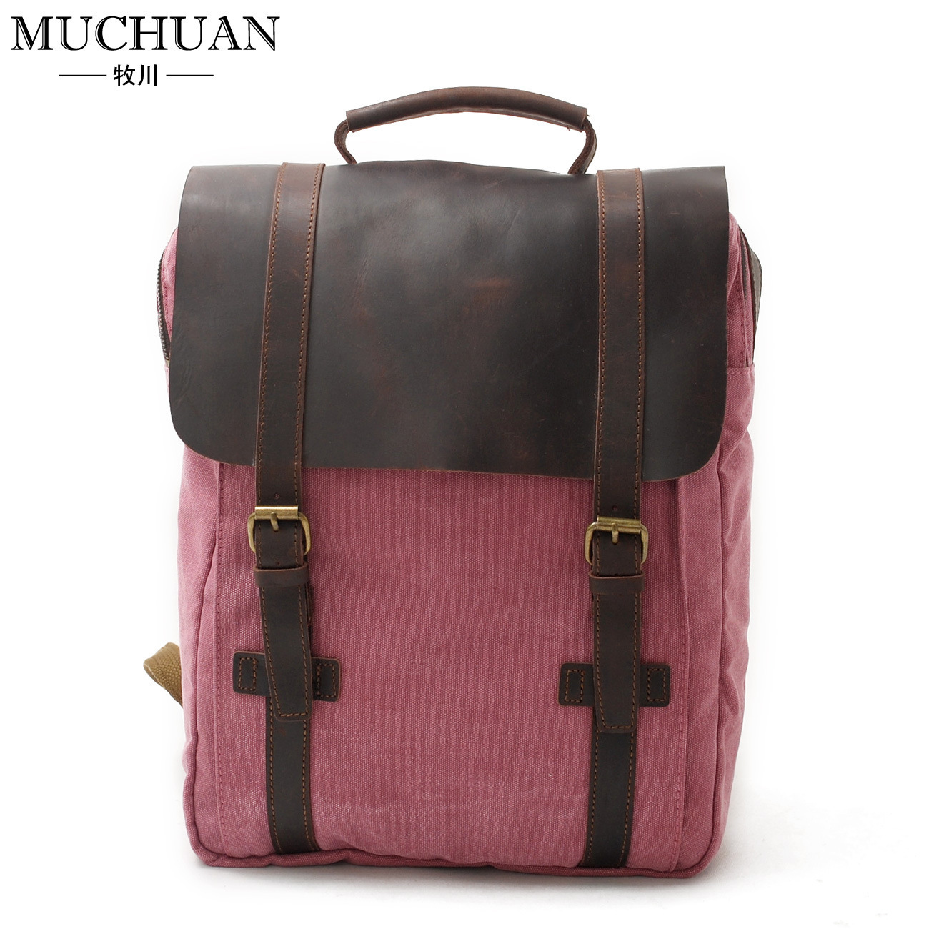 Fashion Male Backpack Leather military Canvas backpack Men backpack women school backpack school bag bagpack rucksack mochila 250313