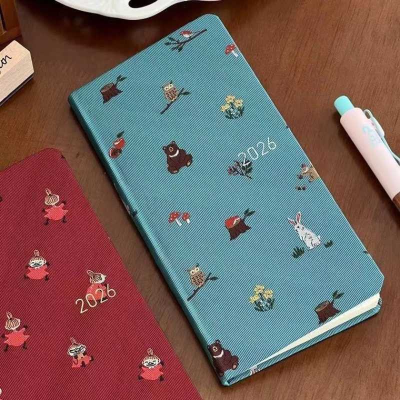 2026 NEW Animal Theme A5 Planner - Cute Wildlife Design with Study Schedule Habit Tracking for Students W251129