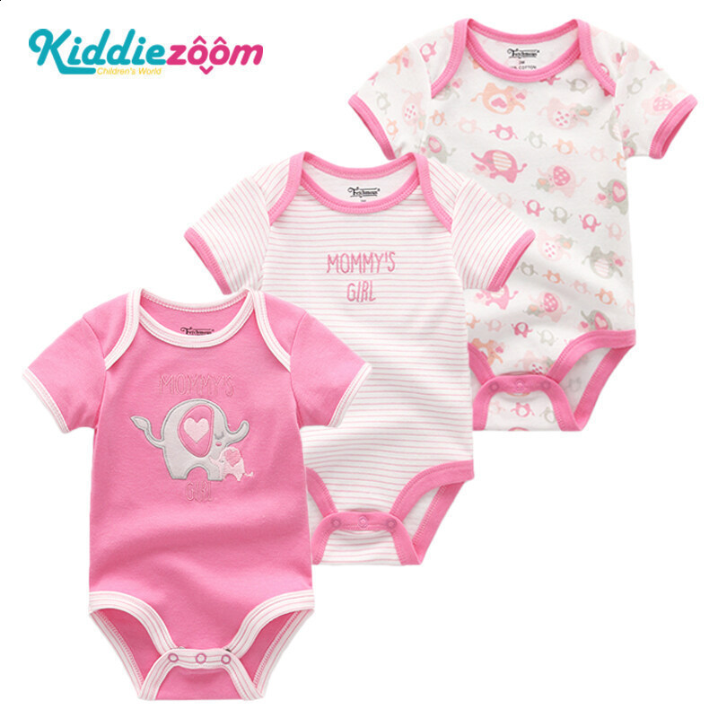 3piece born Gift 2025 Unisex Solid Color Baby Girl Clothes Cotton 220602 J250625