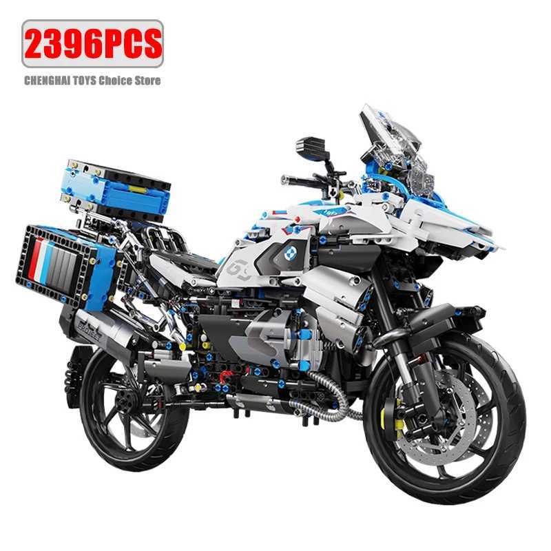 High Tech 15 Motorcycle City Sports Rapid Racing Motorbike Locomotive Moc Modular Brick Model Building Block Boy Gift Toy T4022 J251129