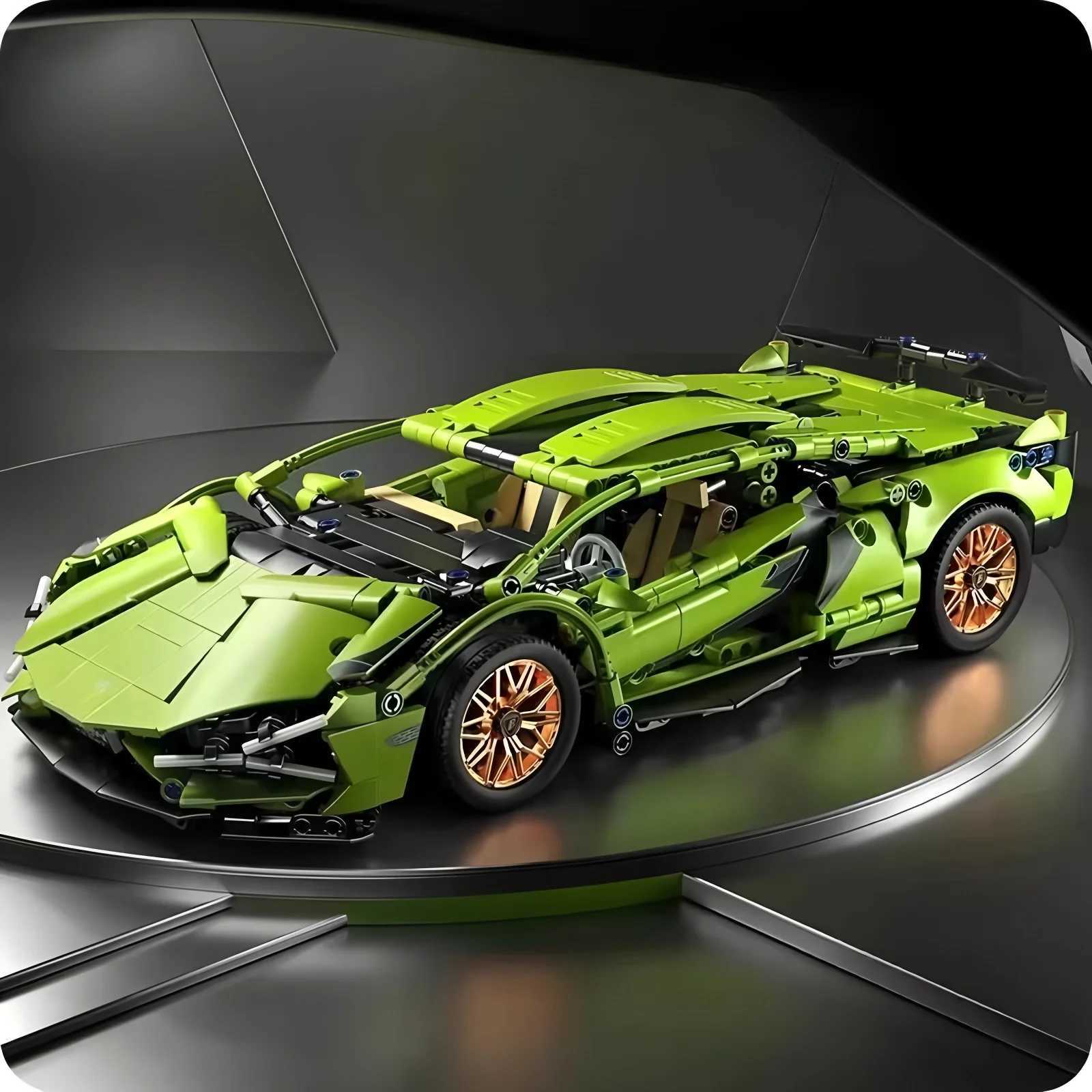 DIY 114 Building block sports car RC Remote Control Sports car Building block car toy Birthday gift Christmas gifts J251129