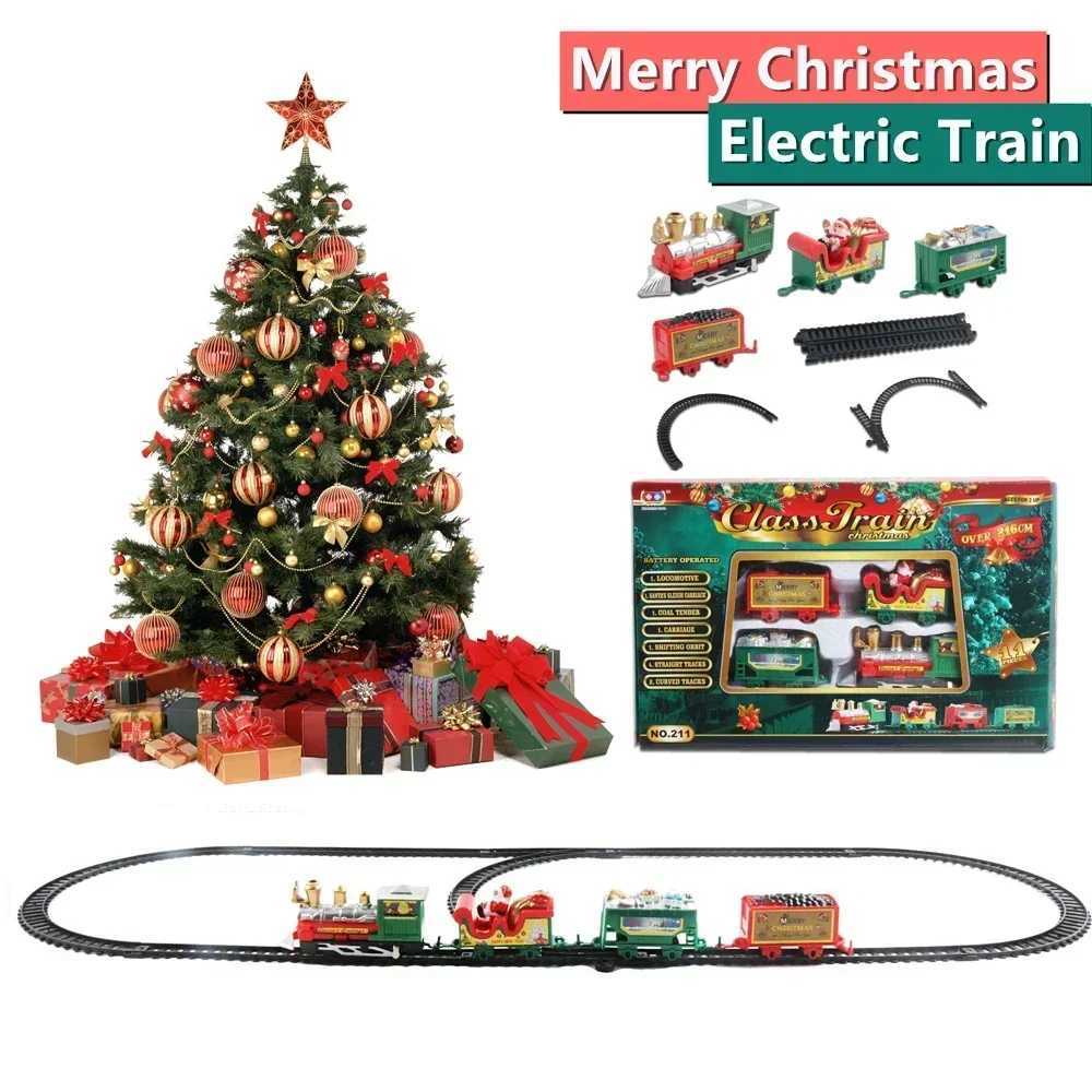 Christmas Train Set Assemble Railway Tracks Toys Decor Christmas Tree Train Gift Toy For Kids Birthday Party Gift Christmas Gift J251129