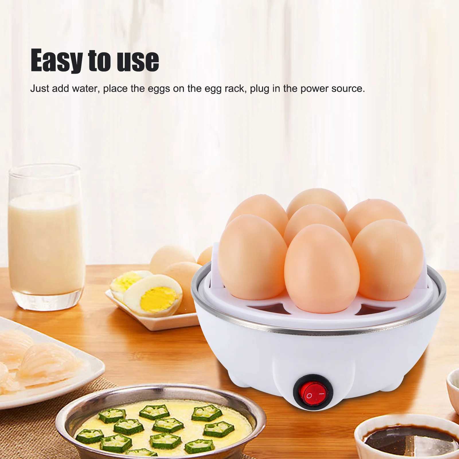 Egg Boiler Electric Eggs Boiler Multifunctional Mini Eggs Cooker Poacher for Kitchen Use C251129