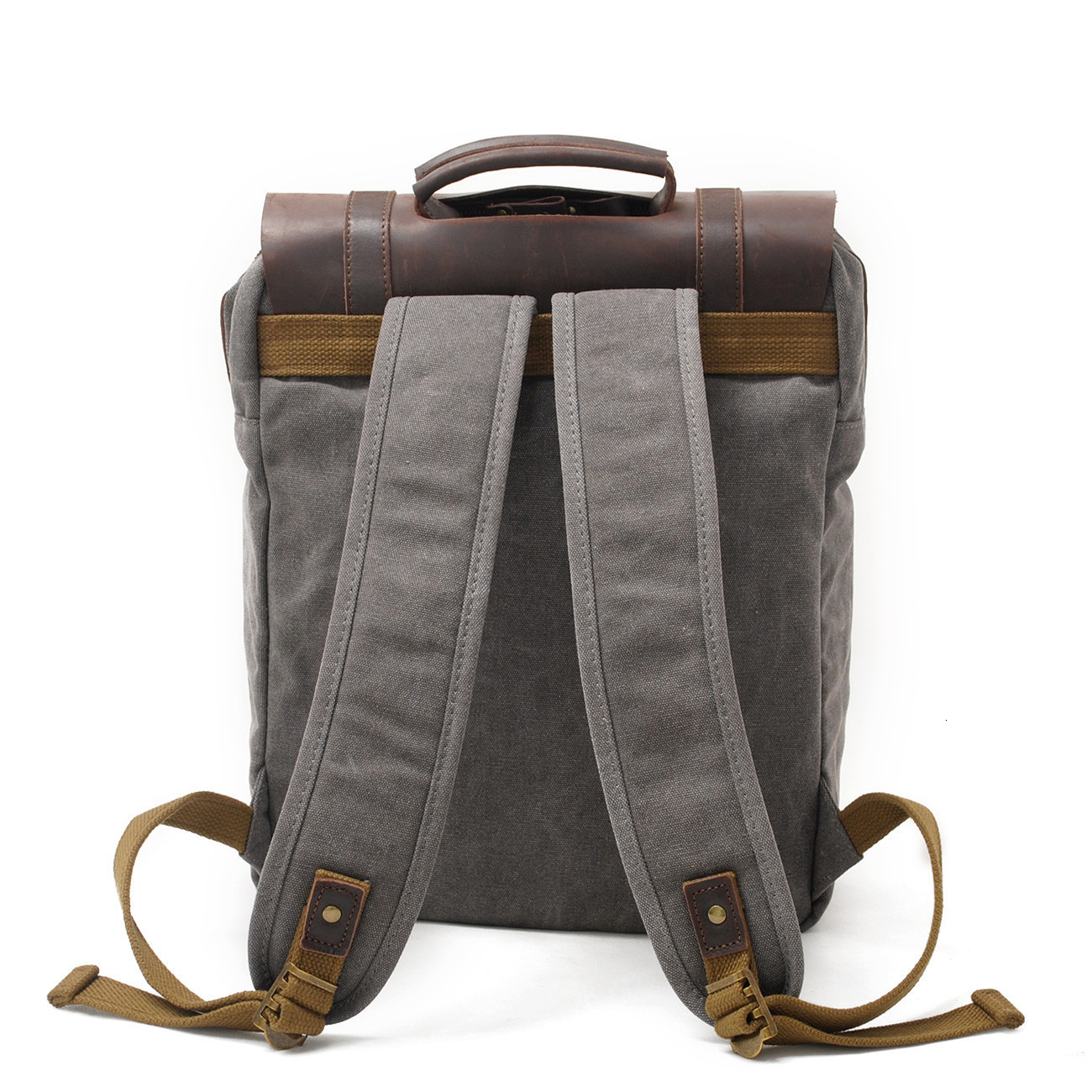 Fashion Male Backpack Leather military Canvas backpack Men backpack women school backpack school bag bagpack rucksack mochila 250313