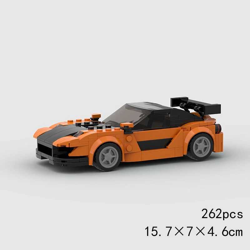 MOC Speed Car DT3 GT500 GTR Racing Technical Vehicle Model Building Block Super Race rally sports brick Christmas Gift Toy City J251129