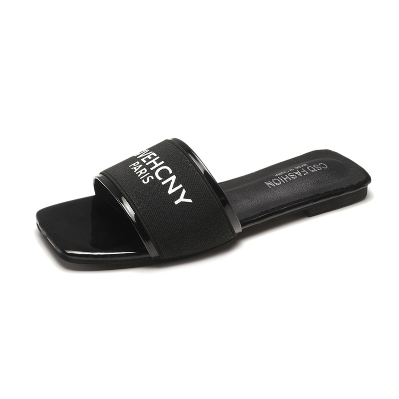 Free shipping designer women's summer new Korean-style flat-bottomed flip-flops with a simple style outdoor casual beach flip-flops