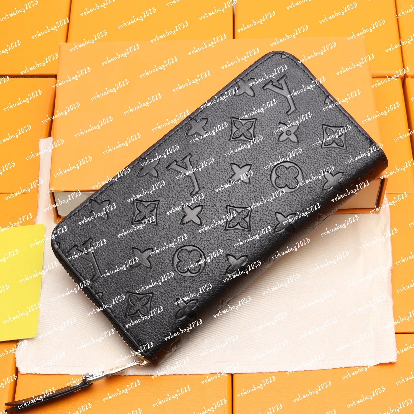 New Wholesale 6 Colors Fashion Single Zipper ORGANIZER Designer Men Women Leather Wallet Lady 60017 With Box and dustbags Designers ZIPPY WALLET