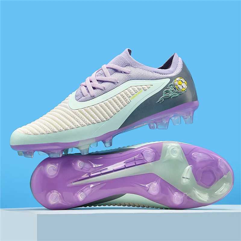 Men Football Boots Outdoor Sport Boys Long Spikes Training Cleats Soccer Shoes Adult Non Slip Breathable Match Comfortable J251129