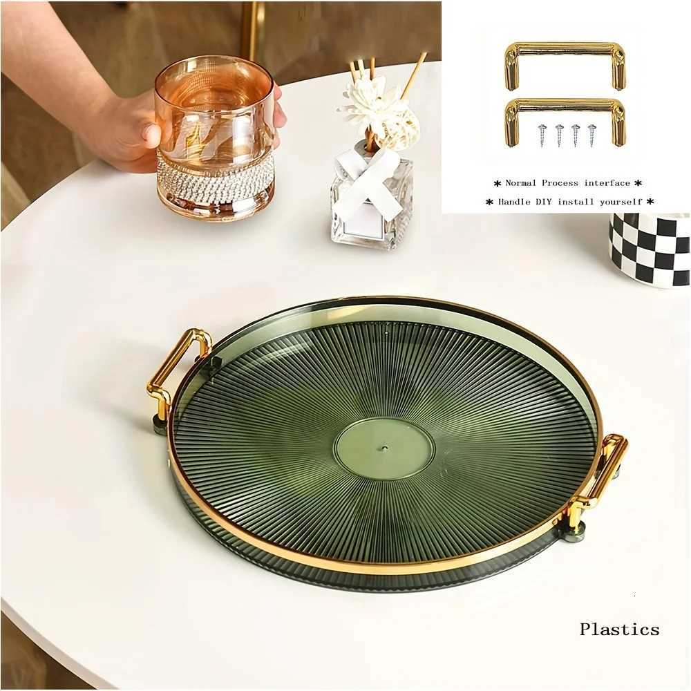 1pc Acrylic Dessert Tray Reusable Snack Tray Bread Tray Cup Tray Coffee Cup Tray Decorative Fruit Tray Kitchen Supplies Y251129