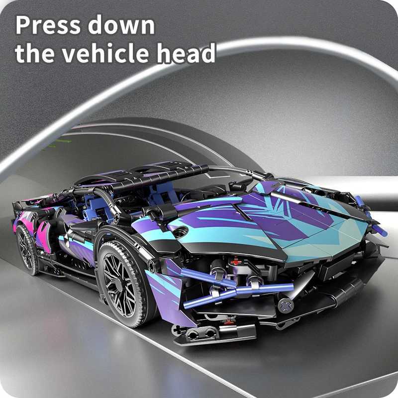 1314Pcs MOC City Technical Racing Sport Car Model Building Blocks Vehical Hypercar Racing Car Model Toys Kid Adult Boys Gift J251129