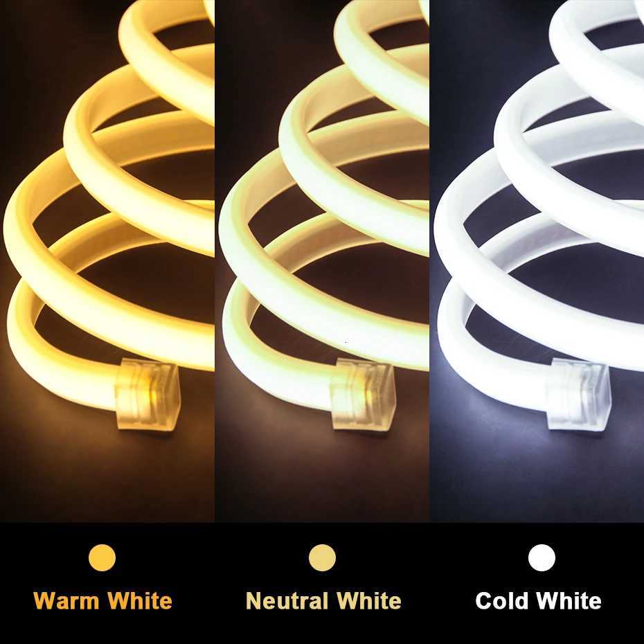 220V COB LED Strip Light 288LEDs/m 1m-25m with Timing Dimming Switch EU/AU/UK/US Plug IP65 Waterproof for Home Decor Lighting M251129