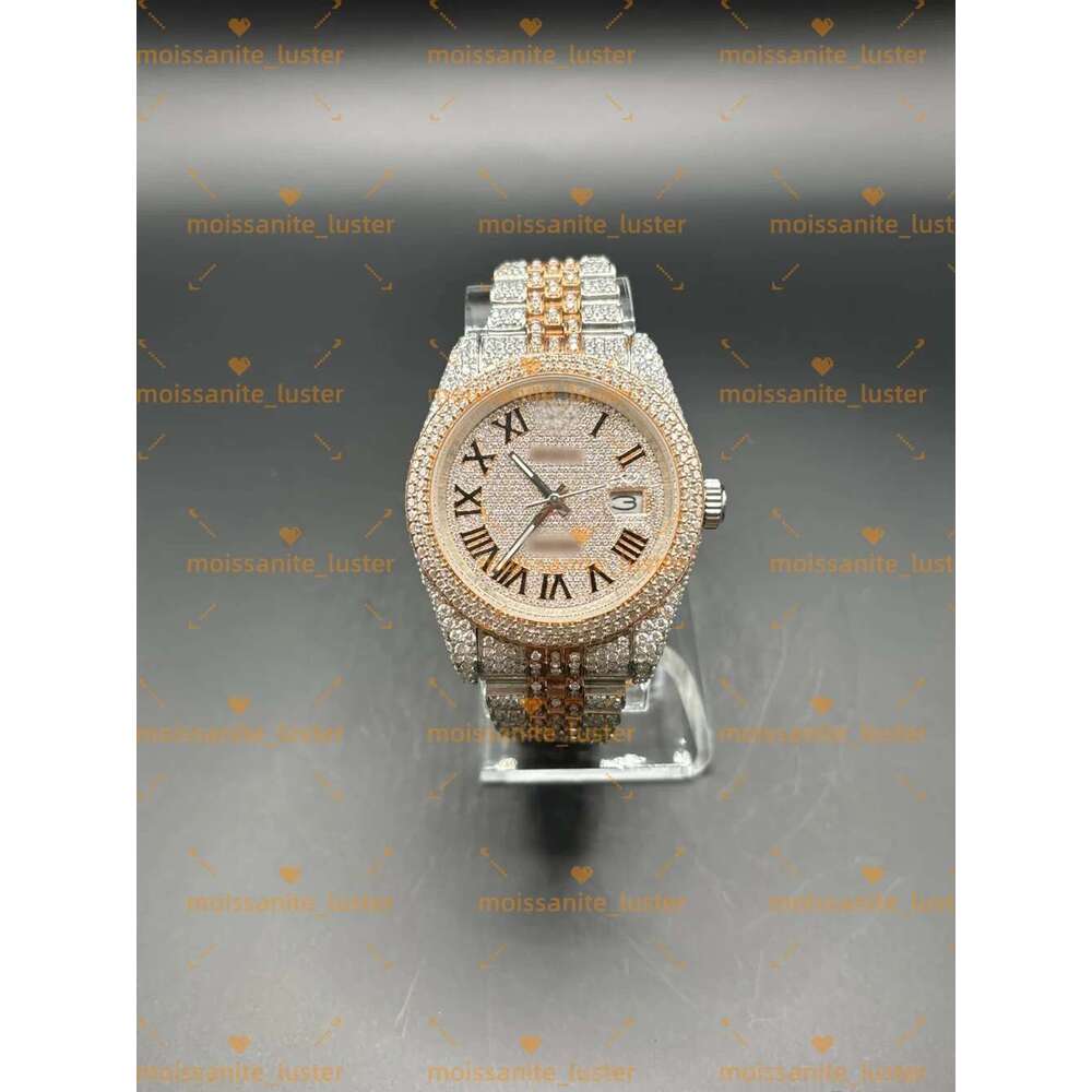 Moissanite Dia Fully automatic mechanical VVS Hip-hop Customized Show the charm of men gift Free delivery Top-notch watchHigh-end watchAAAAA+