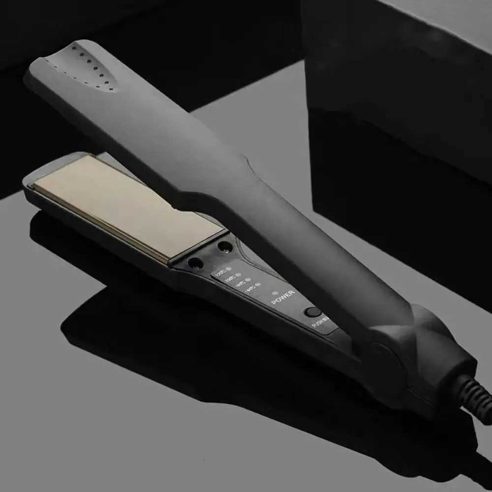 Fast Warm-up Electric Hair Straightener Ceramic Glaze Widened Bangs Heating Plate Temperature Adjustable EU Plug Hair CurlerT251129