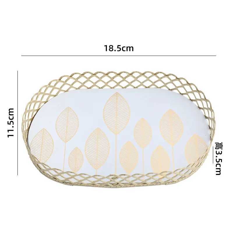 Nordic Cross-border Iron Jewelry Makeup Storage Tray Jewelry Store Jewelry Store Purchase Basket Desktop Storage Box Y251129