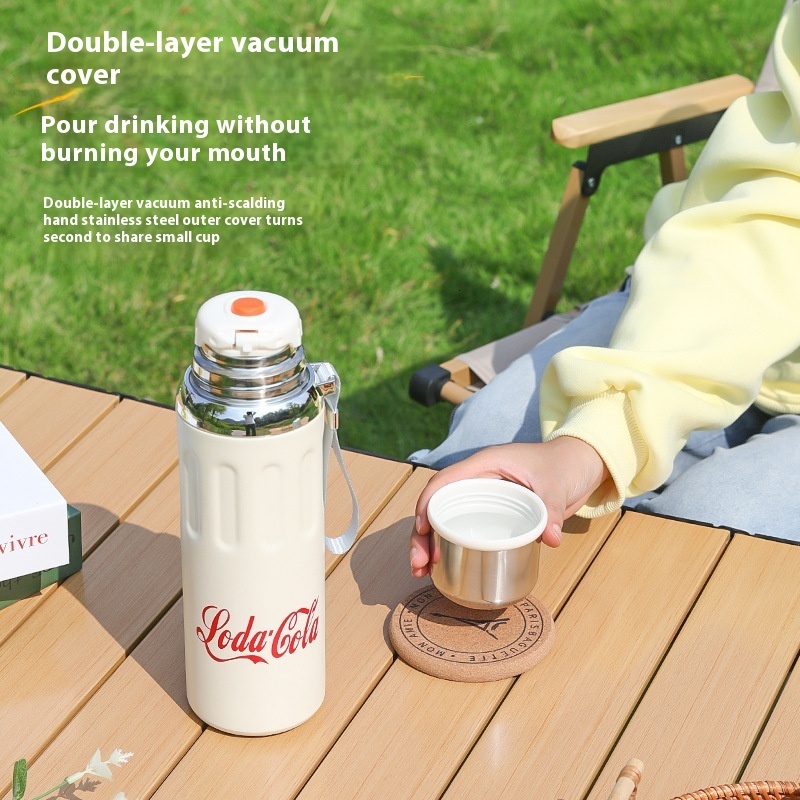 Portable tea with inner liner, women's accompanying high appearance, simple household gift, 316 stainless steel insulated cup, men's cup W26