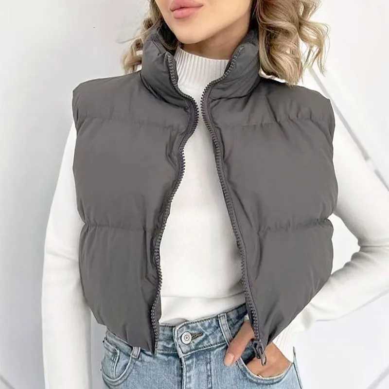Autumn Winter Fashion Jacket Women New Solid Sexy Sleeveless Versatile Jacket Casual Streetwear Turtleneck Outdoor Travel JacketT251129