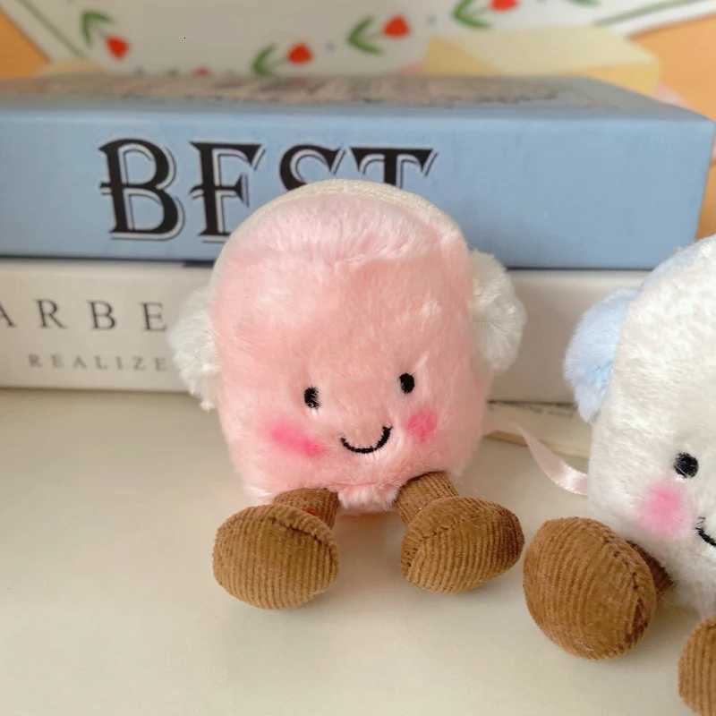 Kawaii Marshmallow Plush Earmuffs Pink White Doll Winter New Arrivals Toy Pillow Ornament Soft Gift For Kids Friend K251104