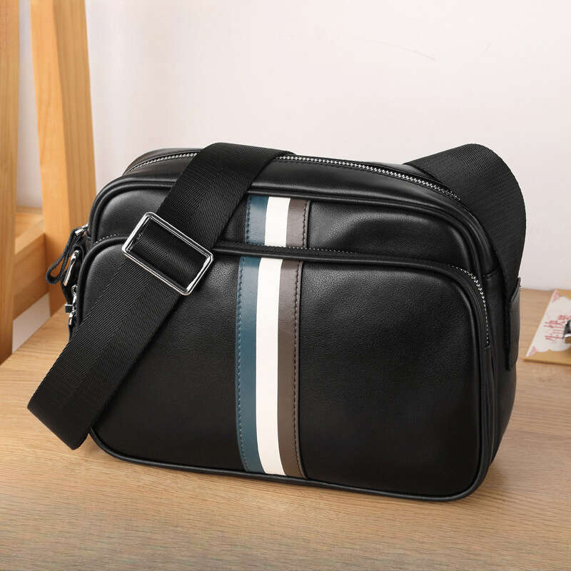 Luxury Bag Designer Single Shoulder Genuine Leather Business New Top Layer Cowhide Fashion Casual Large Capacity Men S Crossbody Bag