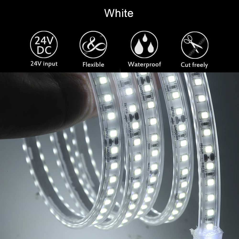 IP67 Waterproof LED Strip Light 12V 24V 2835 120Leds/m Flexible LED Tape Ribbon Rope Light White/Warm White/Natural White 1-10m M251129