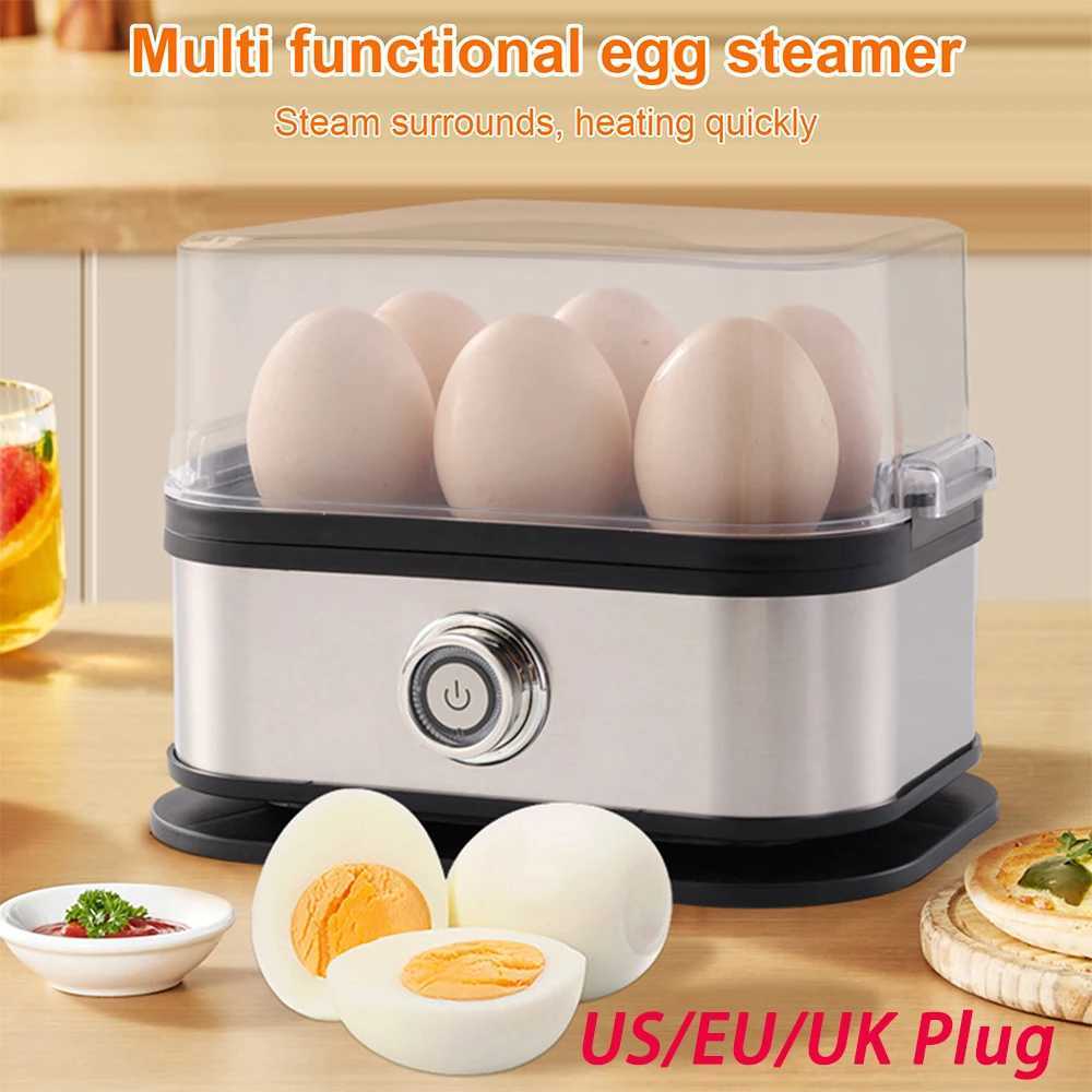 Electric Egg Cooker with Auto Shut-Off Food Steamer 6-Egg Capacity Egg Poacher for Hard Boiled Eggs C251129