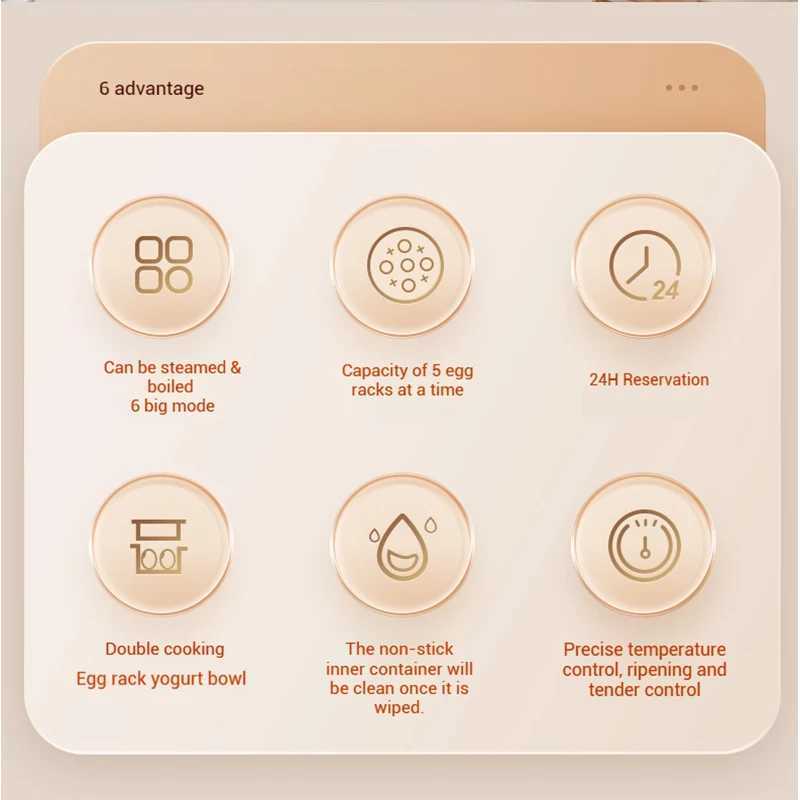 220V small household egg steamer multifunctional breakfast machine non stick reservation timed insulation electric egg boiler C251129