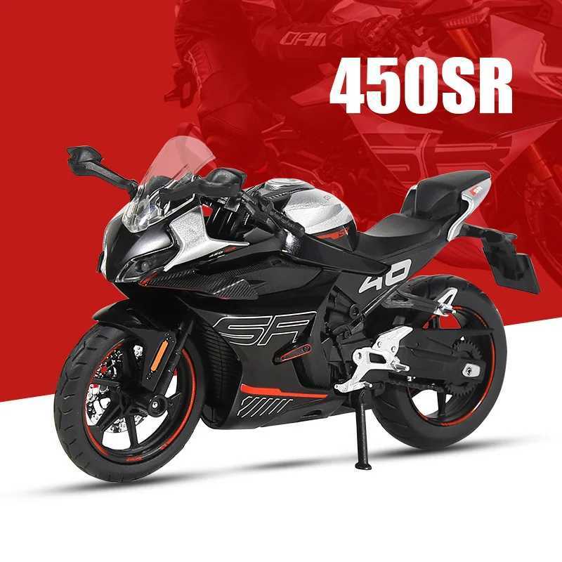 112 Spring Breeze CFMOTO 450SR Motorcycle Model Simulation Alloy Sound and Light Toy Model Childrens Birthday Gift J251129