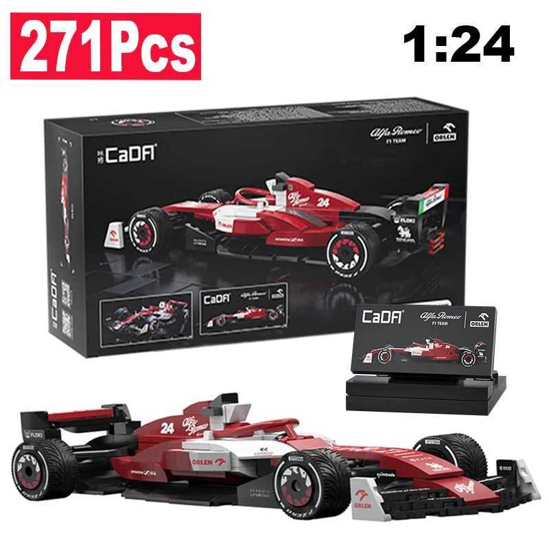 124 Alfa Romeo Formula-1 Racing Car F1 Racing Car C42 Sports Car Model Building Blocks City Racing Car Bricks Toys Kid Gift J251129