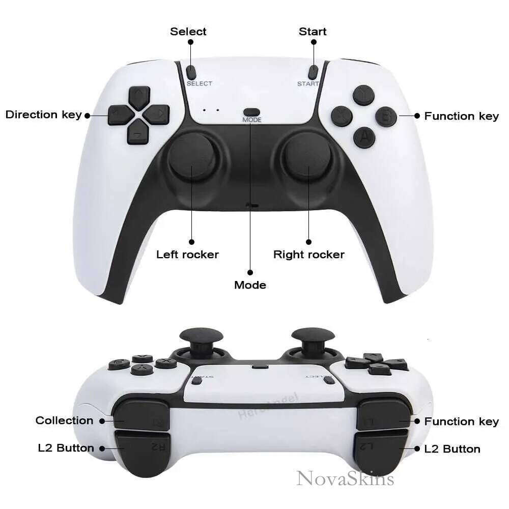 NEW M5-PS5 Game Console Video Gamebox 20000 Retro Arcade Games Built-in Speaker 2.4G Wireless Controller FOR PS1/CPS/FC/GBA Z241029