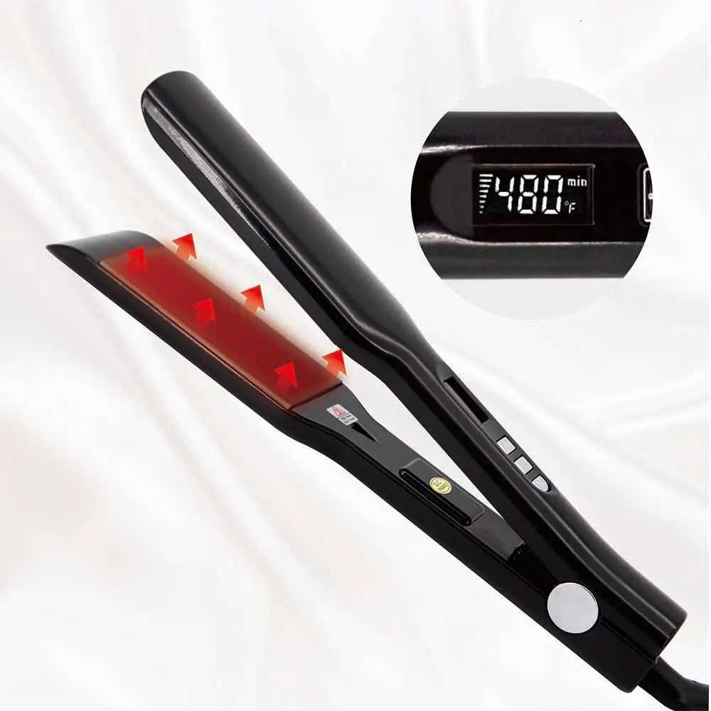Titanium Plate Hair Flat Iron 470F Keratin Treatment Hair Straightener Professional Salon Hair Styling Tools 110-240VT251129