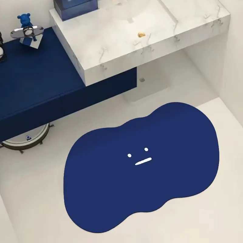 Bathro door absorbent floor mat foot mat household toilet soft diat d toilet quick drying non-slip mat H251129