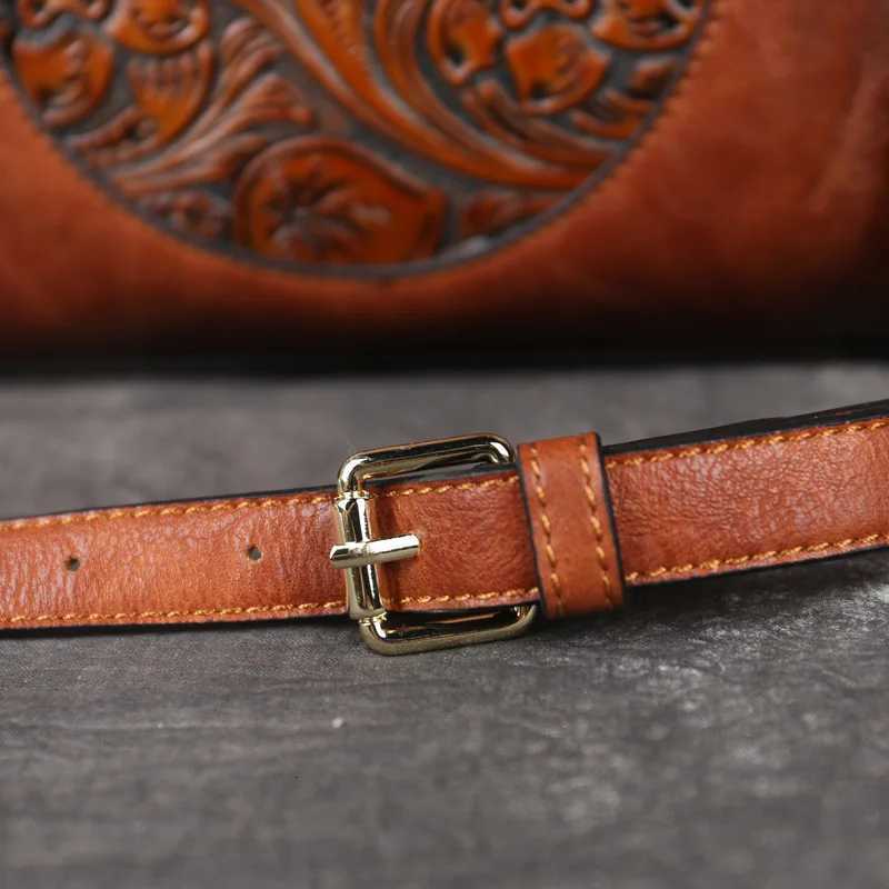 2025 New High Quality Leather Women Handbag Retro Handmade Embossed Shoulder Bag For Women Large Capacity Female Messenger Bags K251128