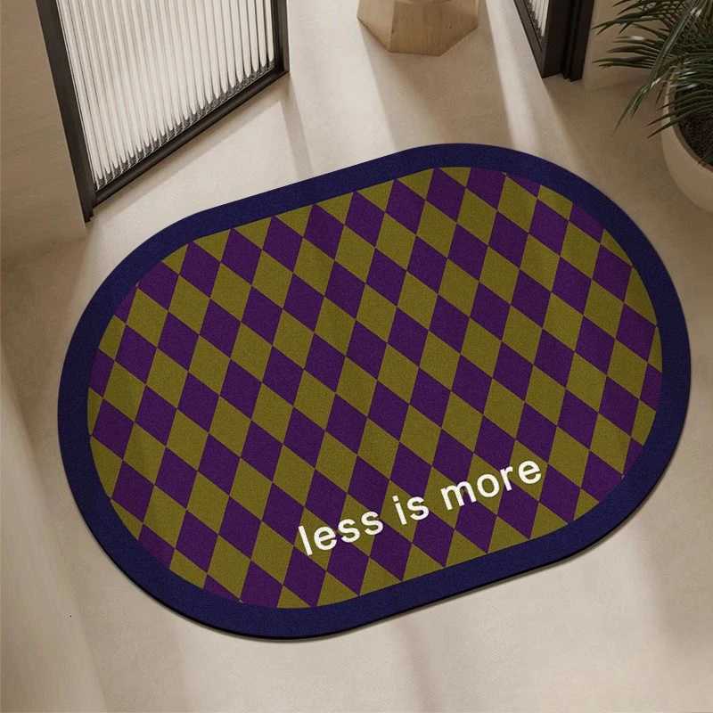 line wind bathro floor mat diat d absorbent mat door mat non-slip quick-drying mat bathro door H251129