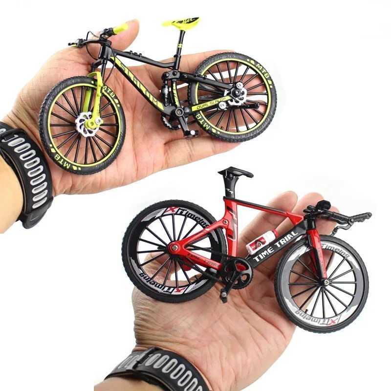 Mini Alloy MTB Racing Bike Toy Realistic Die Cast Metal Model for Thrilling Finger Racing Perfect for Adult and Kid Collectors J251129