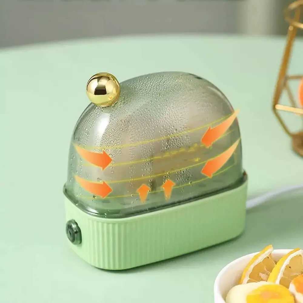 Electric Egg Boiler Automatic Cooker Rapid Egg Boiler Breakfast Machine Multi-Function Egg Cooker 2 Eggs Portable Food Steamer C251129