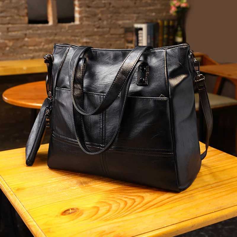 Womens PU Synthetic Leather Large-capacity Handbag Single Shoulder Crossbody Bag Business Office Tote Bag Mother Bag K251128