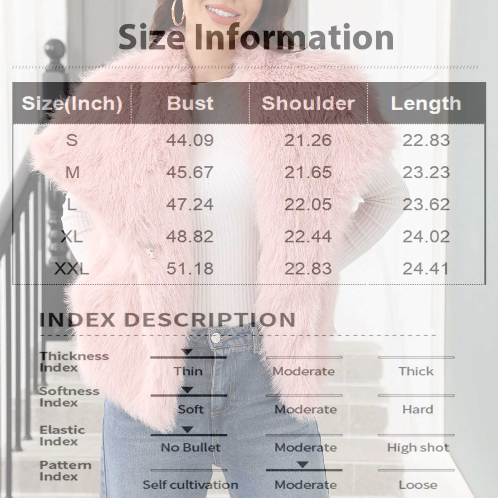 WomenS Fashion Waistcoat Vest Sleeveless Lapel Coat Solid Faux Fur Jacket Coat Winter Thicken Outerwear High Street CoatT251129