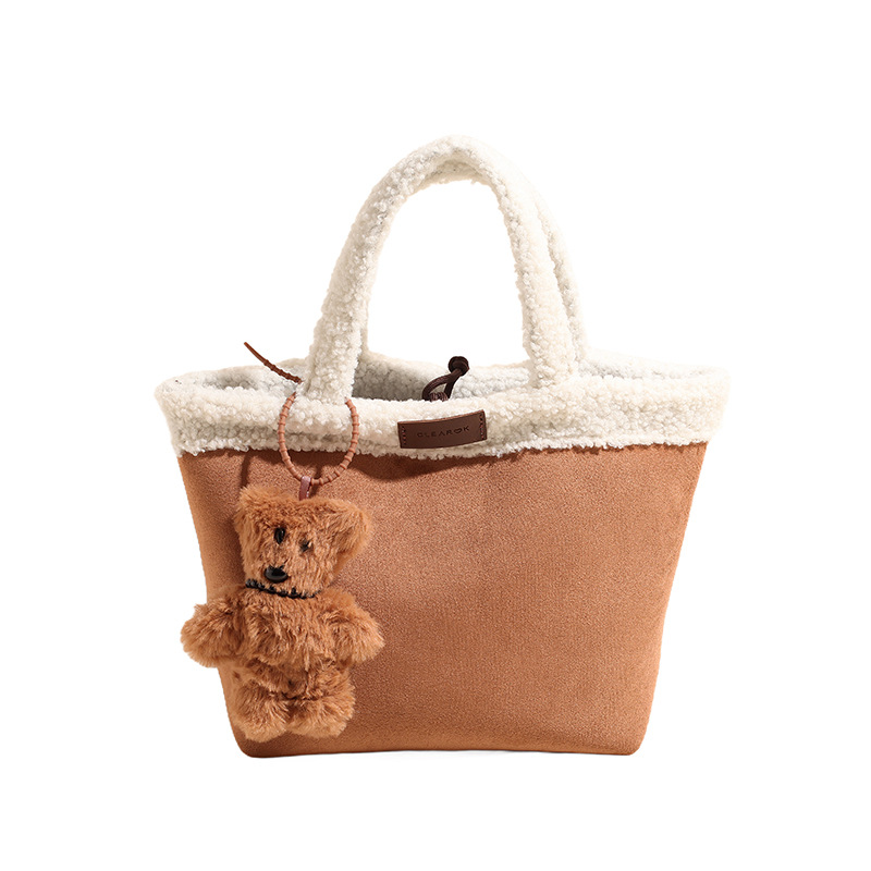 Trendy 2025 Faux Shearling Hobo Bag for Women - Oversized Velvety Retro Shoulder Bag, Autumn Winter Fashion Hot Sale (Free Shipping)