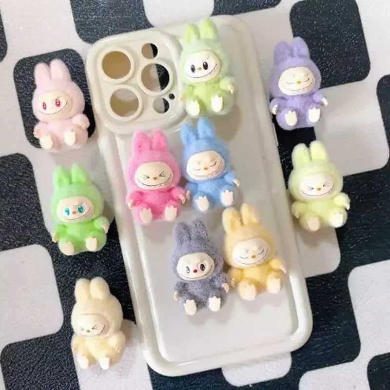 New 10 mini Labubu sitting posture action pictures cute Labubu doll set model set decoration accessories childrens gifts X250429