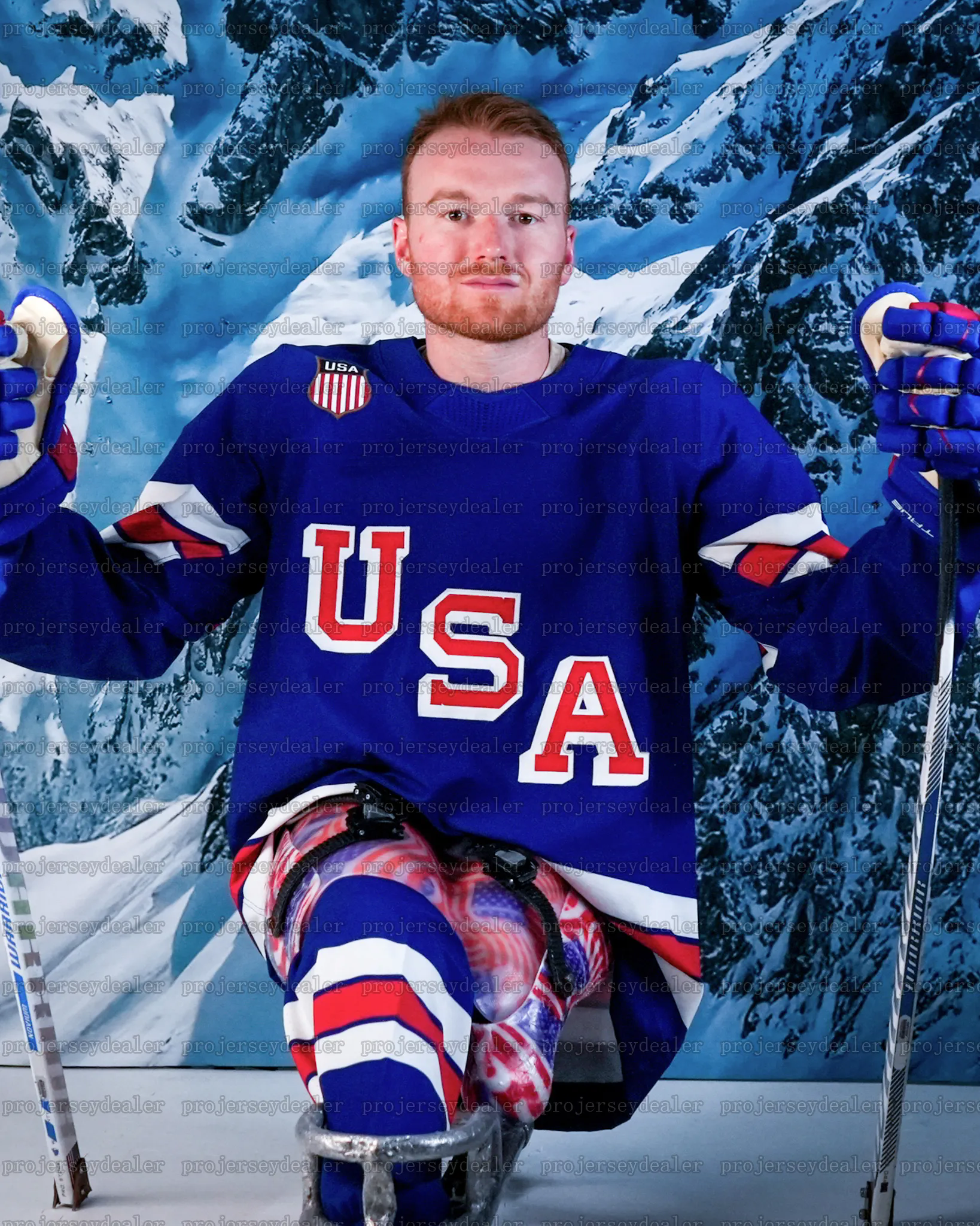 01 Team USA 2026 Winter Olympices Hockey Jersey J.T. Miller Matthew Tkachuk Jason Robertson Larkins Tage Thompson Cole Caufield Jack Eichel Clayton Ke