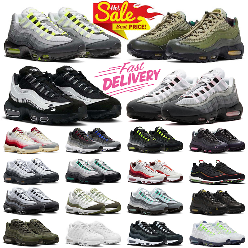 Outdoor 95 95s Athletic Running Shoes Pink Foam Neon Sketch Triple White Black Leather Dark Grey 95 Mens Trainers Chaussures Jogging Sneakers DHgate