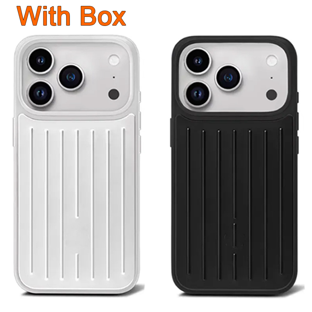 TOP QUALITY RIM Phone Case Suitcase Designer iPhone Case for Apple iPhone 17 Pro Max 16 15 14 13 12 Polycarbonate Aluminum Alloy MagSafe Weave Back Cover dhgate AAAA