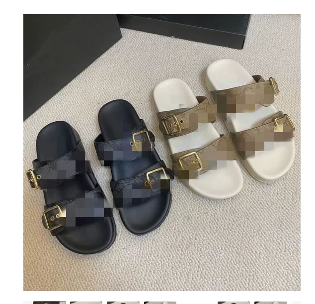 Summer thick-soled casual slippers 2025 new classic patterned ones are comfortable and fashionable to wear on beach for women 36-42 QQQ