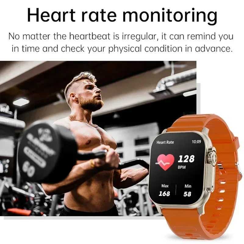2025 New T800 Ultra Smart Watch Men 49mm Series 8 AMOLED Screen NFC Compass Waterproof For Apple Watch IWO Ultra 9 SmartwatchW251129